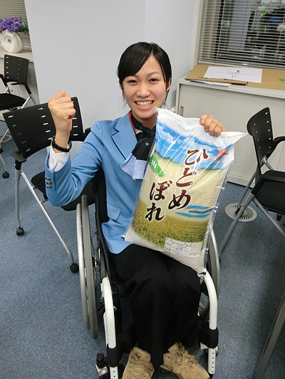 阿部友里香の山田町からお米が届きました