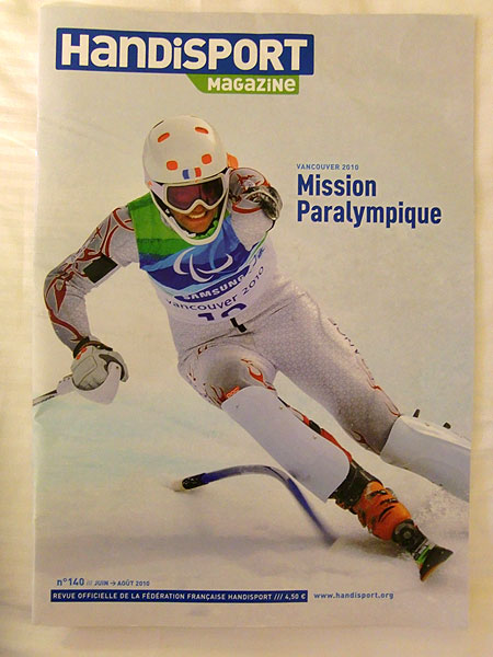 フランスパラリンピックの機関誌の表紙