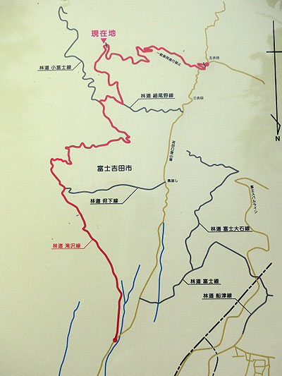 林道滝沢線地図